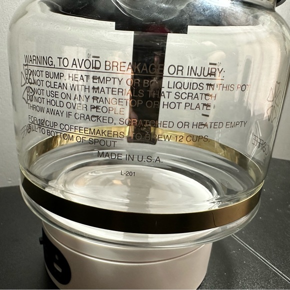 Mr.Coffee Kitchen Mrcoffee Cup Glass Replacement Carafe L201 Black